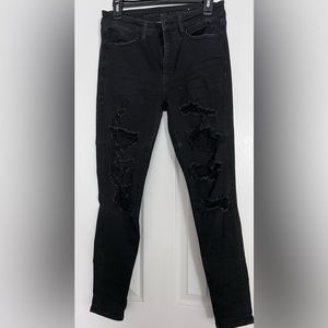 American Eagle size 8 distressed skinny Jean